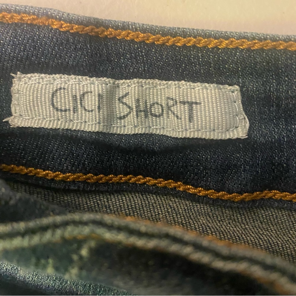 Hot Kiss Distressed Blue Jean Shorts GUC 7 - Picture 4 of 6